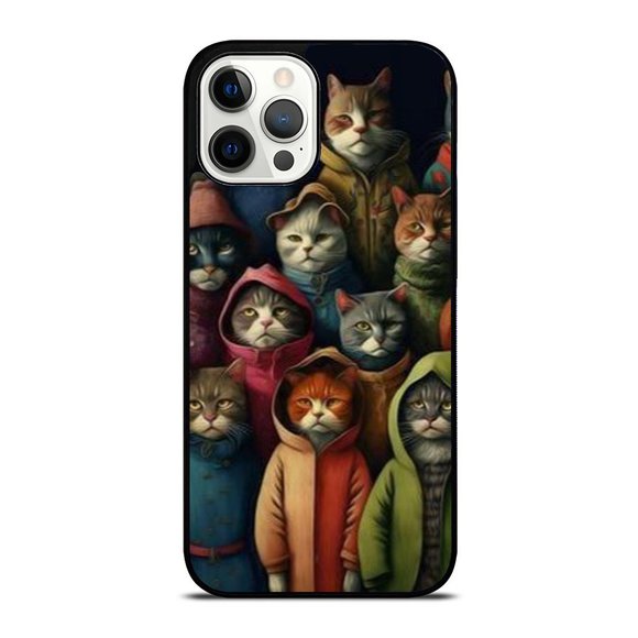 Serious Hoodie Cat iPhone Case - Picture 1 of 1